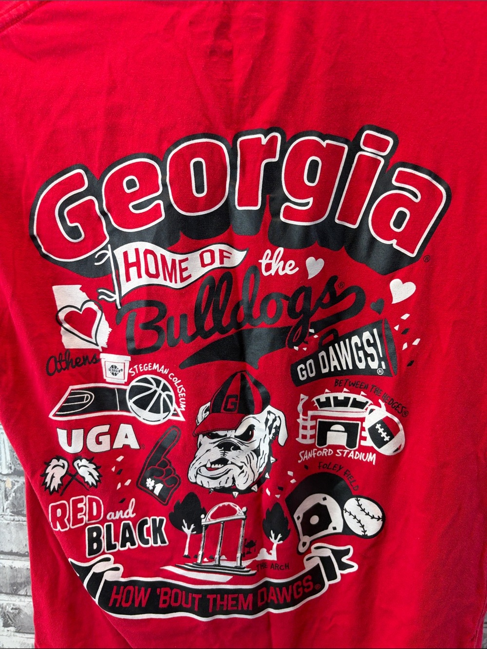 Georgia Bulldogs
Champion Red Authentic Athleticwear Tee